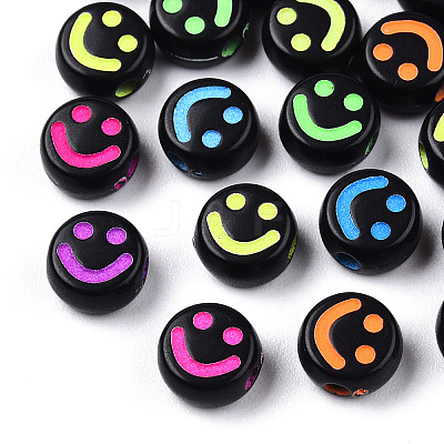 Opaque Craft Acrylic Beads MACR-T009-14-1
