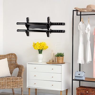 2-Tier MDF Board Wall Mounted Sword Display Rack ODIS-WH0043-256A-1