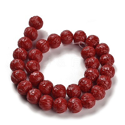 Synthetic Coral Carved Beads Strands CORA-H003-03-1