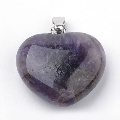 Natural Amethyst Pendants G-S219-18D-1