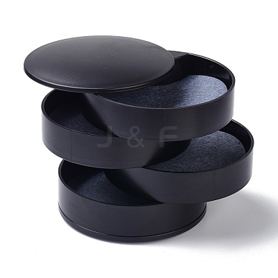 4-Layer Rotating Travel Jewelry Tray Case OBOX-O005-01C-1