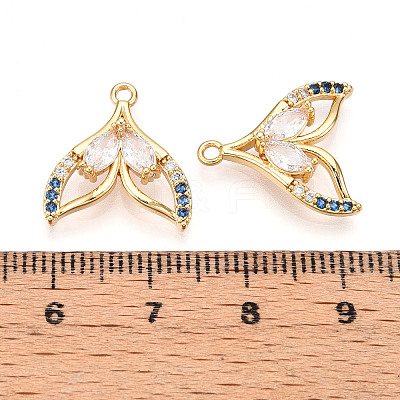 Brass Micro Pave Cubic Zirconia Pendants X1-KK-N261-103G-1