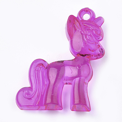 Transparent Acrylic Pendants TACR-S149-05-1