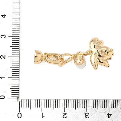 Brass Enamel Fold Over Clasps KK-S531-31G-A-1