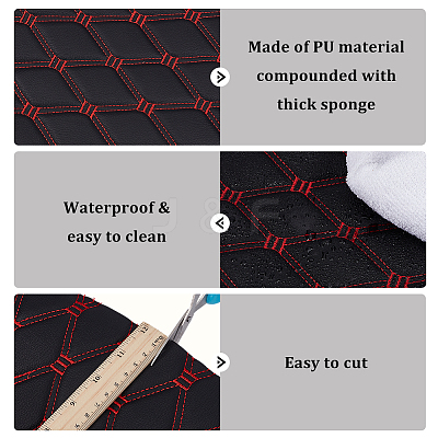 PVC Leather with Foam Fabric DIY-WH0671-392C-1