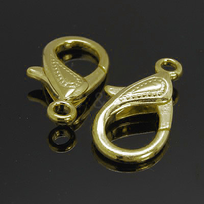 Zinc Alloy Lobster Claw Clasps PALLOY-D008-AB-1