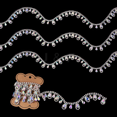 1 Yard Iron Rhinestone Strass Chains FIND-PJ0001-44B-1