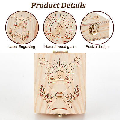 Wood Jewelry Box AJEW-WH0541-33-1