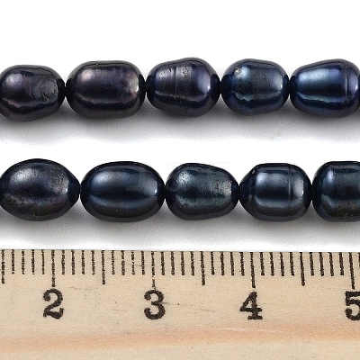 Dyed Natural Cultured Freshwater Pearl Beads Strands PEAR-P062-08C-1
