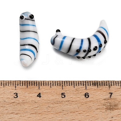 Handmade Lampwork Worm Figurines LA-CBA77D3-01F-1
