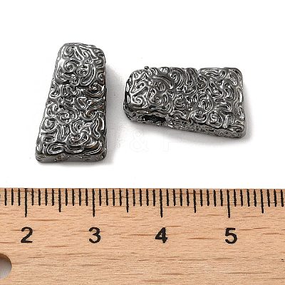 Textured Brass Beads KK-H455-05B-1