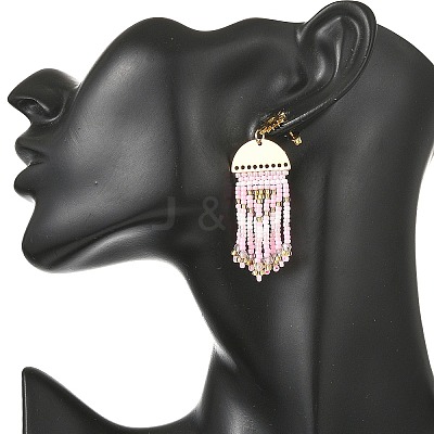 3 Pairs 3 Colors Brass Chandelier Earrings for Women EJEW-MZ00757-1