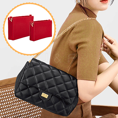 2Pcs 2 Style Wool Felt Bag Organizer Inserts FIND-WR0007-41D-1