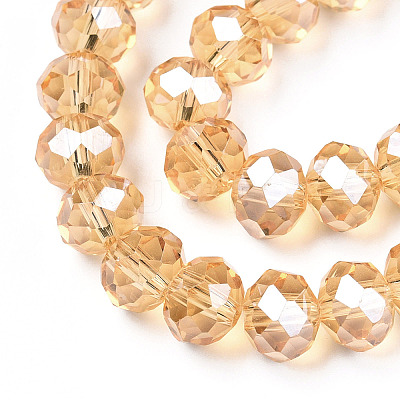 Electroplate Glass Beads Strands EGLA-A034-T10mm-A30-1