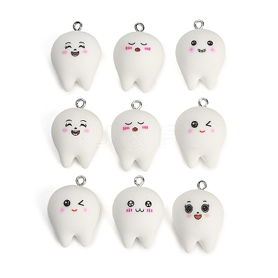 Opaque Resin with Alloy Pendants RE-CBA08CD-08-1