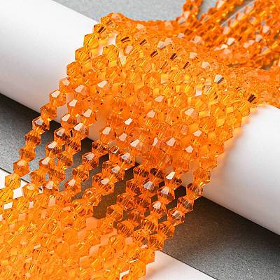 Transparent Glass Beads Strands GLAA-F029-4mm-23-1