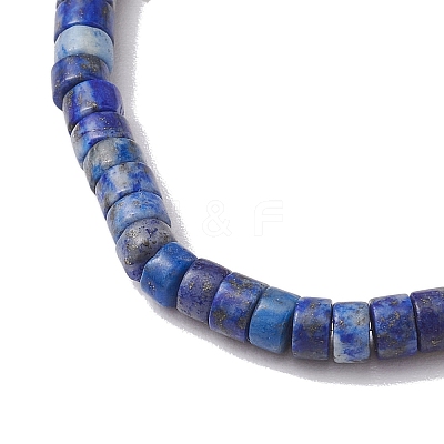 Natural Lapis Lazuli and Pearl Beads Btacelets BJEW-JB10681-01-1
