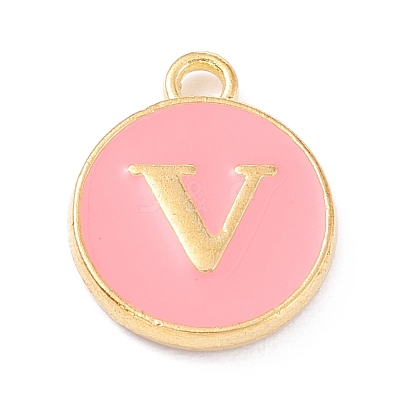 Golden Plated Alloy Enamel Charms X-ENAM-Q437-14V-1