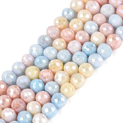 Anti-Tarnish Electroplate Glass Beads Strands EGLA-N027-02A-06-1