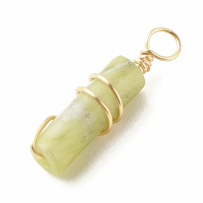 Natural Taiwan Jade Pendants PALLOY-JF01453-06-1