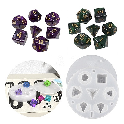DIY Dice Silicone Molds DIY-YWC0005-03-1
