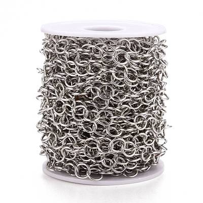 Tarnish Resistant 304 Stainless Steel Rolo Chains CHS-F011-08F-P-1