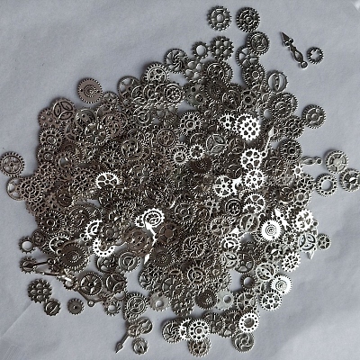 Zinc Alloy  Open Back Bezel Cabochons PALLOY-WH0072-82P-RS-1