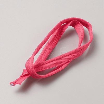 Flat Polyester Elastic Lip Trim Cord EW-WH0014-06C-1