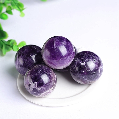 Natural Amethyst Crystal Ball PW-WG45537-01-1