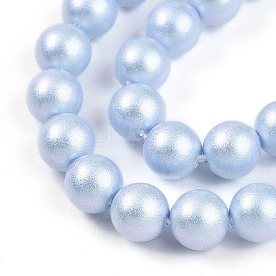 Baking Paint Pearlized Glass Pearl Bead Strands HY-N002-5mm-C04-1