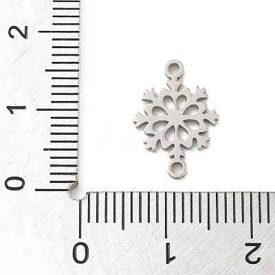 201 Stainless Steel Laser Cut Connector Charms STAS-R133-02P-10-1