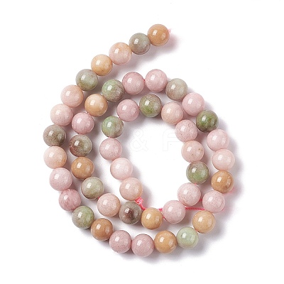 Natural White Jade Beads Strands G-I334-03B-1