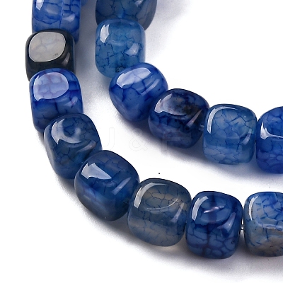 Natural Dragon Veins Agate Beads Strands G-G177-E07-01-1