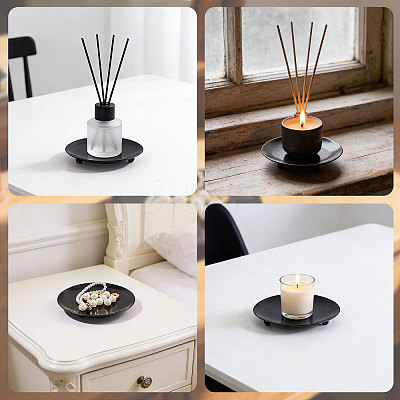 Iron Candle Holder AJEW-WH0696-725-1