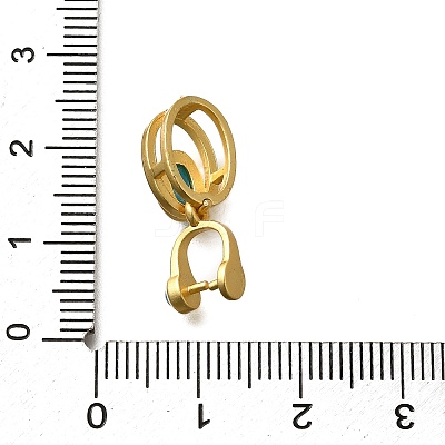 Brass Ice Pick Pinch Bails KK-M313-15G-06-1