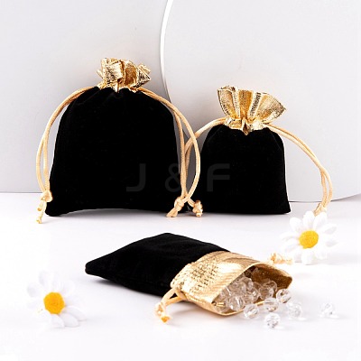 30Pcs 3 Style Rectangle Velvet Jewelry Bag TP-LS0001-03-1