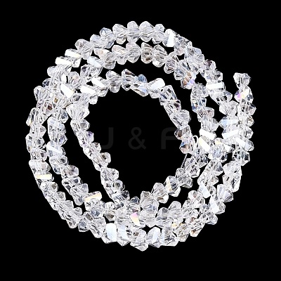 Electroplate Transparent Glass Beads Strands LS-EGLA-Q139-01A-A01-1
