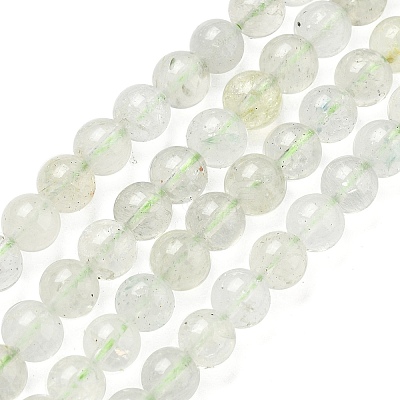 Natural Green Beryl Beads Strands G-F787-01-6mm-1