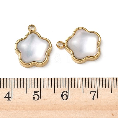 Natural Freshwater Shell Pendants STAS-G397-12G-01-1