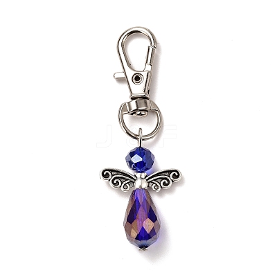 Faceted Teardrop Glass Pendants HJEW-JM00534-1