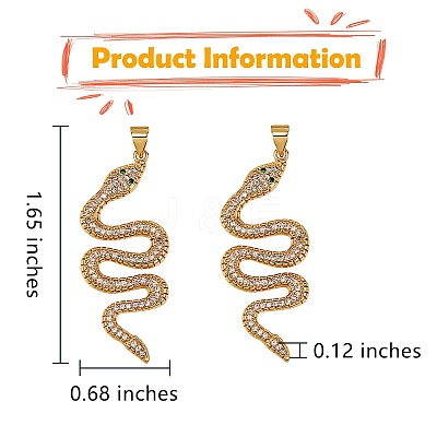 5Pcs Brass Micro Pave Cubic Zirconia Pendants ZIRC-SZ0002-90-1