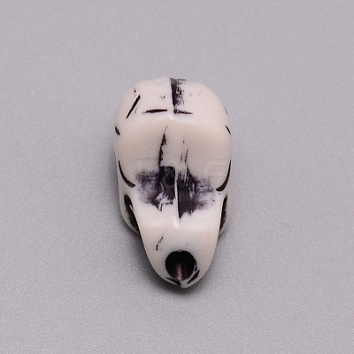 Opaque Acrylic Beads SACR-WH0006-02D-1