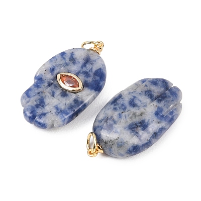 Natural Blue Spot Jasper Pendants G-Z134-05D-1