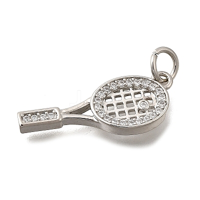 Brass Micro Pave Cubic Zirconia Pendants KK-Z125-12P-1