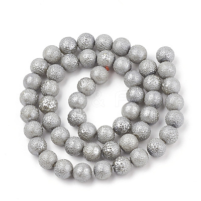 Electroplate Shell Pearl Beads Strands SHEL-T005-08C-1