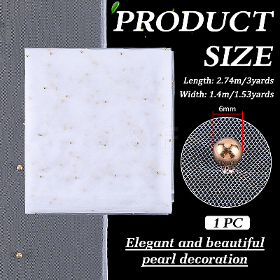3 Yards Polyester Mesh Fabric DIY-WH0816-169C-1