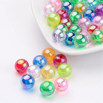 Transparent AB Color Acrylic Beads X-PL735M-1