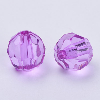 Transparent Acrylic Beads X-TACR-Q257-6mm-V48-1