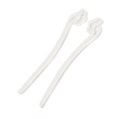 Opaque Acrylic Hair Sticks OHAR-C011-03H-1