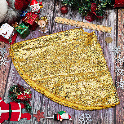 Polyester Christmas Tree Skirt DIY-WH20032-86A-1
